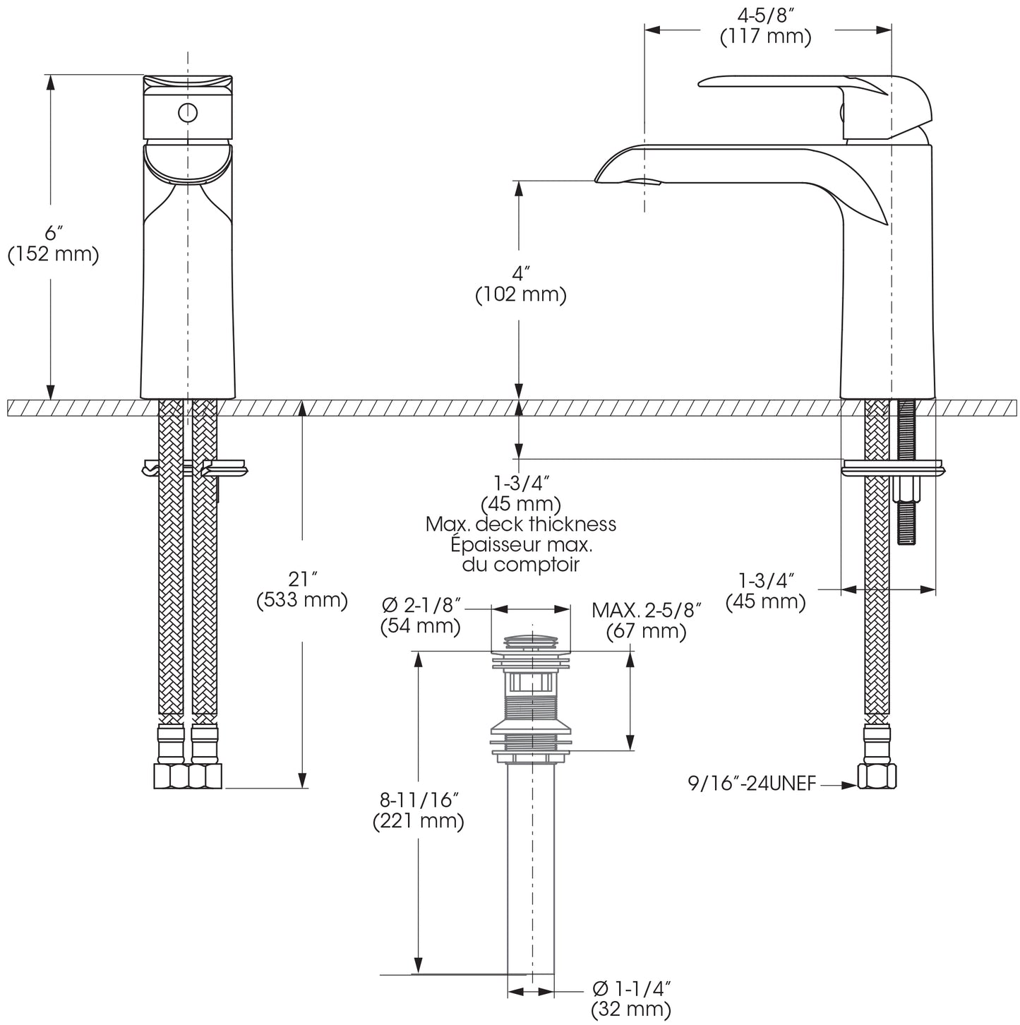 Bélanger Robinet lavabo KAR22CP