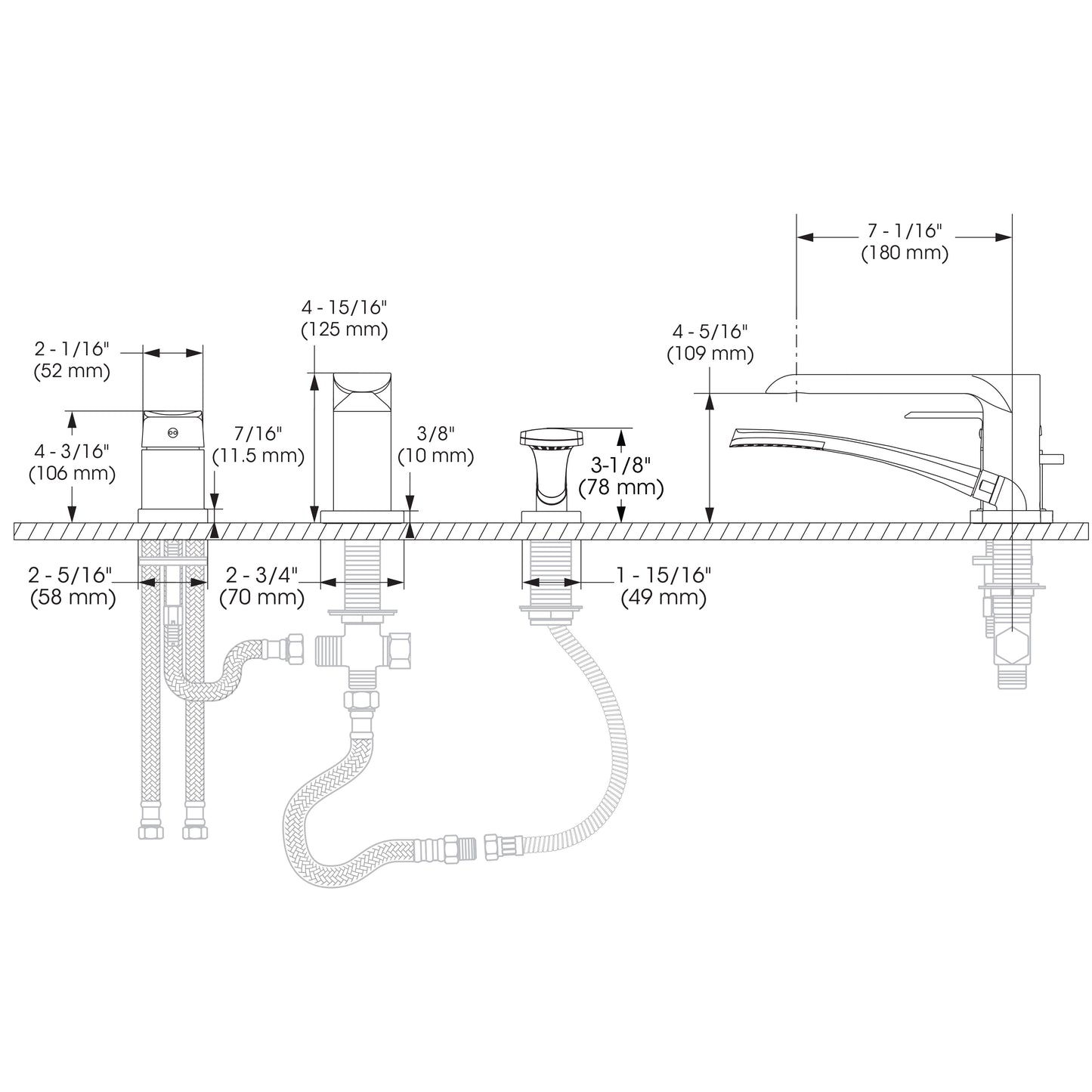 Bélanger Robinet de bain  KAR43TCP